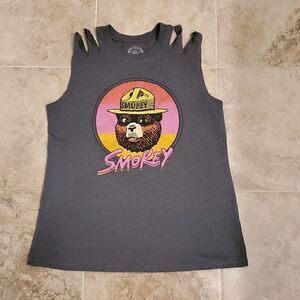 Smokey the Bear gray tank top